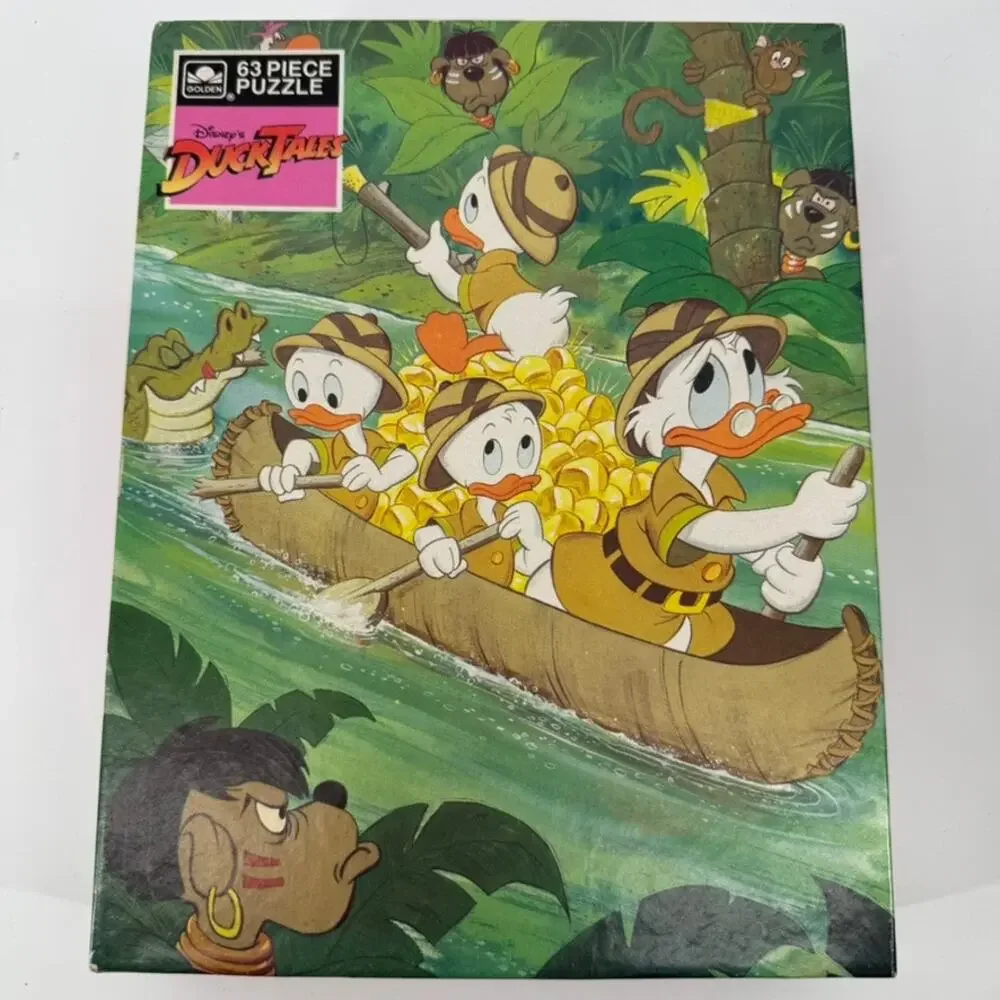 Disney DuckTales 63 Piece Jigsaw Puzzle  Factory Sealed Vintage Golden #4671